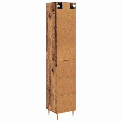 Credenza 2 pcs Legno vecchio Legno multistrato