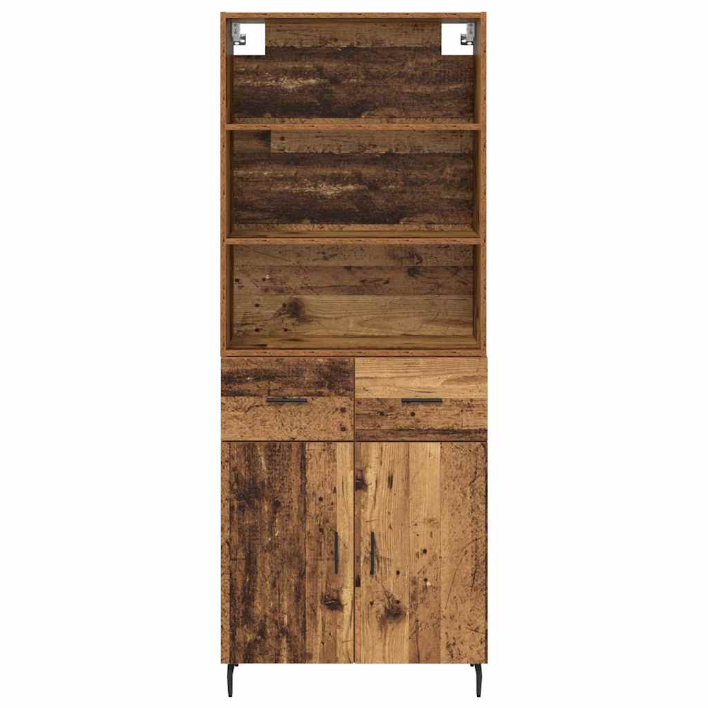Credenza con cassetto Legno vecchio 69,5 x 34 x 180 cm