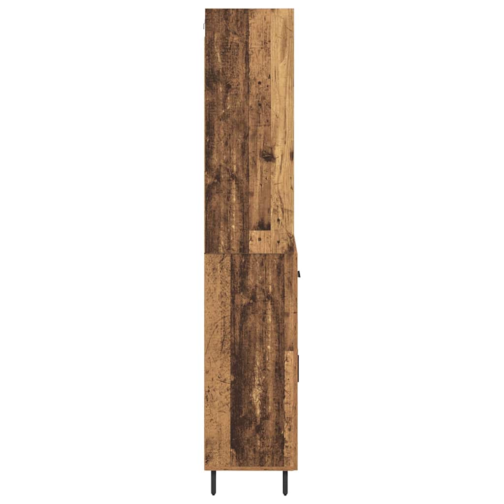 Credenza con cassetto Legno vecchio 69,5 x 34 x 180 cm