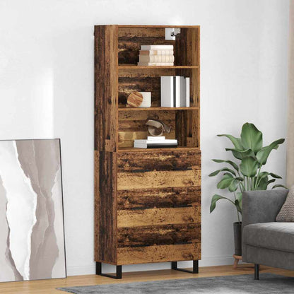 Credenza con cassetto 2 pcs Legno vecchio Legno multistrato
