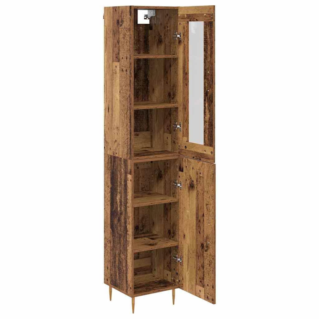 Credenza 2 pcs Legno vecchio Legno multistrato
