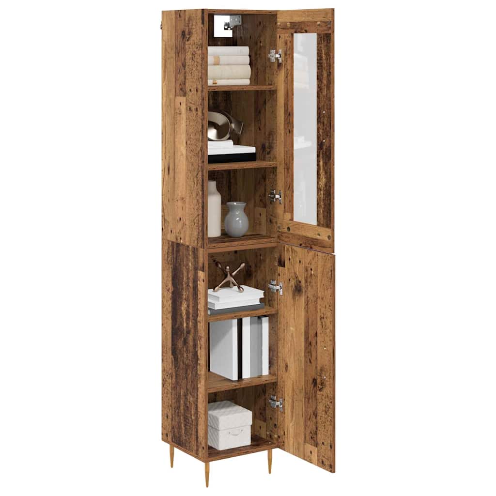 Credenza 2 pcs Legno vecchio Legno multistrato