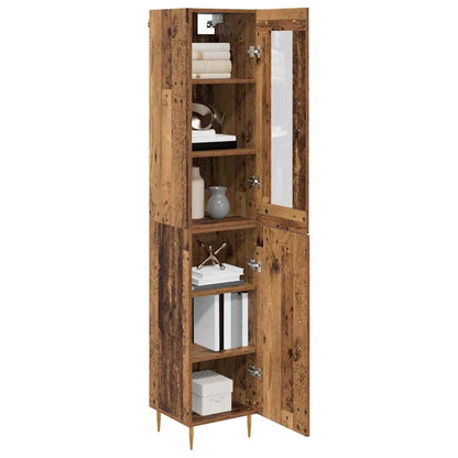 Credenza 2 pcs Legno vecchio Legno multistrato