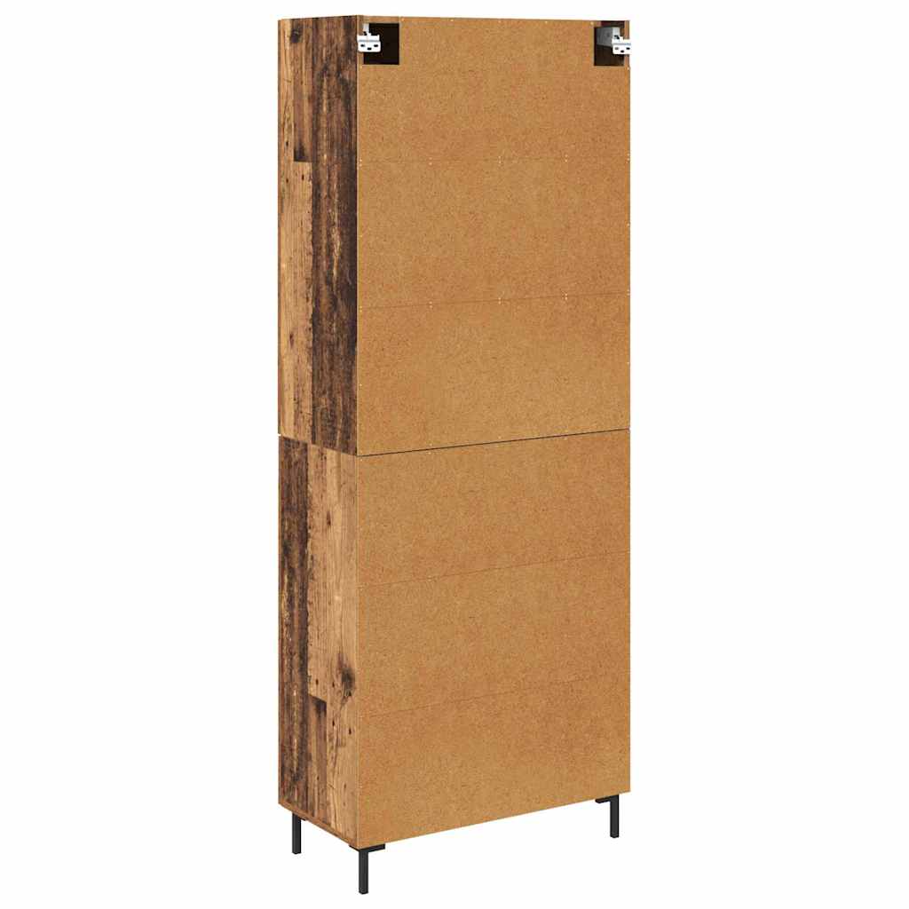 Credenza 2 pcs Legno vecchio Legno multistrato