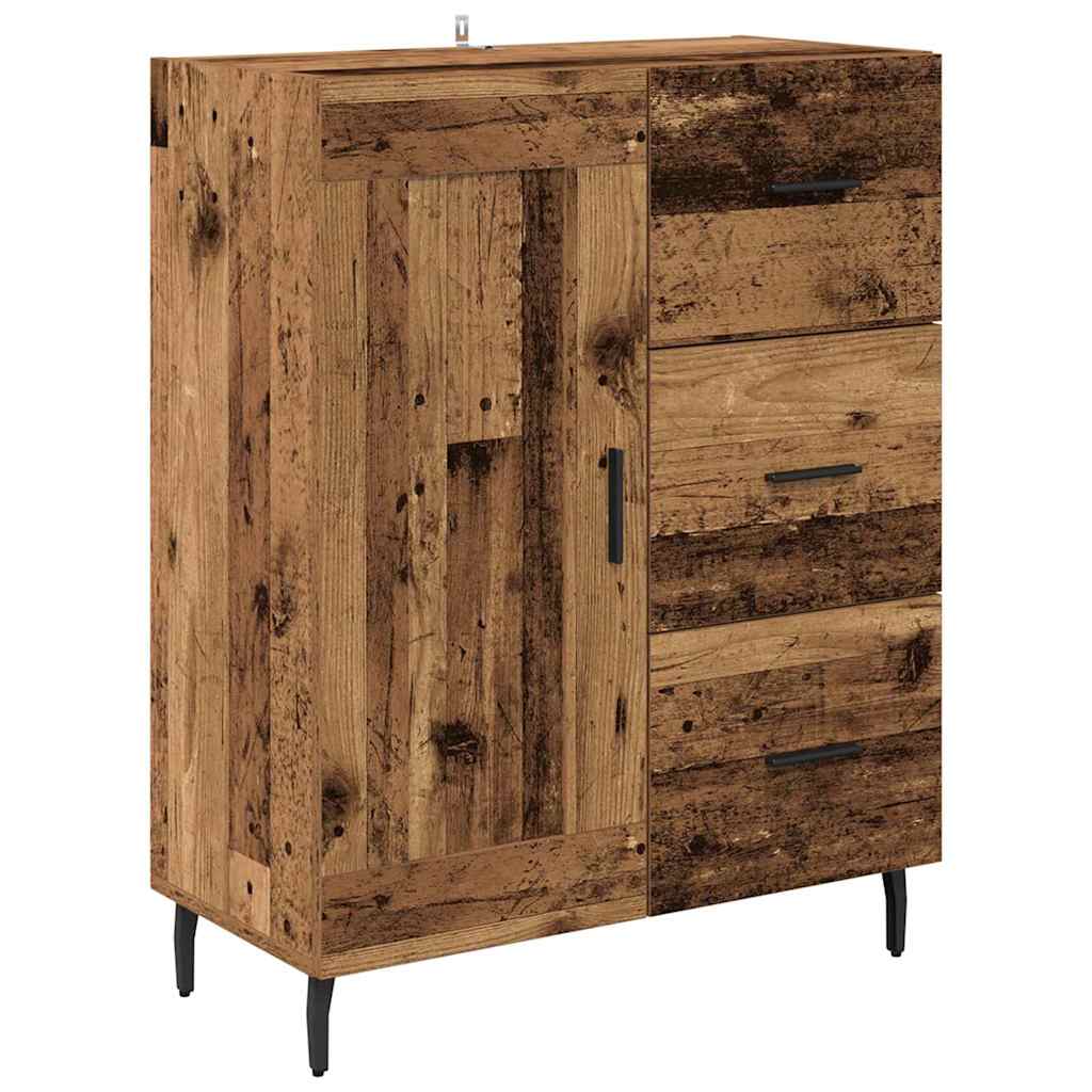 Credenza con cassetto Legno vecchio 69,5 x 34 x 180 cm
