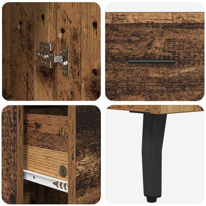 Credenza Legno vecchio 34,5 x 34 x 180 cm Legno multistrato