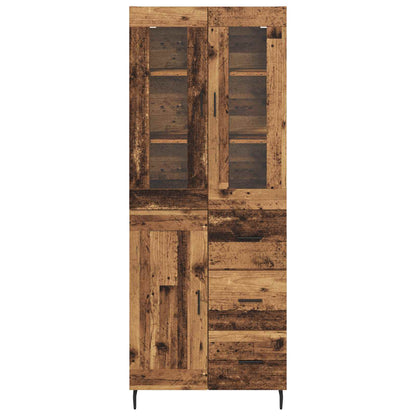 Credenza con cassetto 2 pcs Legno vecchio Legno multistrato | homemem39
