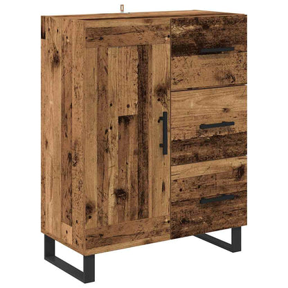 Credenza con cassetto 2 pcs Legno vecchio 69,5 x 34 x 180 cm