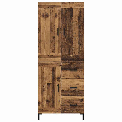 Credenza con cassetto 2 pcs Legno vecchio Legno multistrato