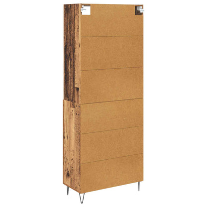 Credenza con cassetto 2 pcs Legno vecchio Legno multistrato