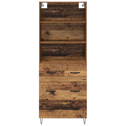 Credenza con cassetto 2 pcs Legno vecchio Legno multistrato