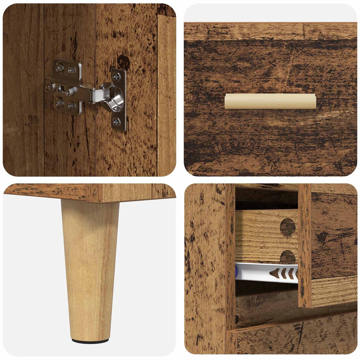 Credenza Legno vecchio 69,5 x 32,5 x 180 cm Legno multistrato