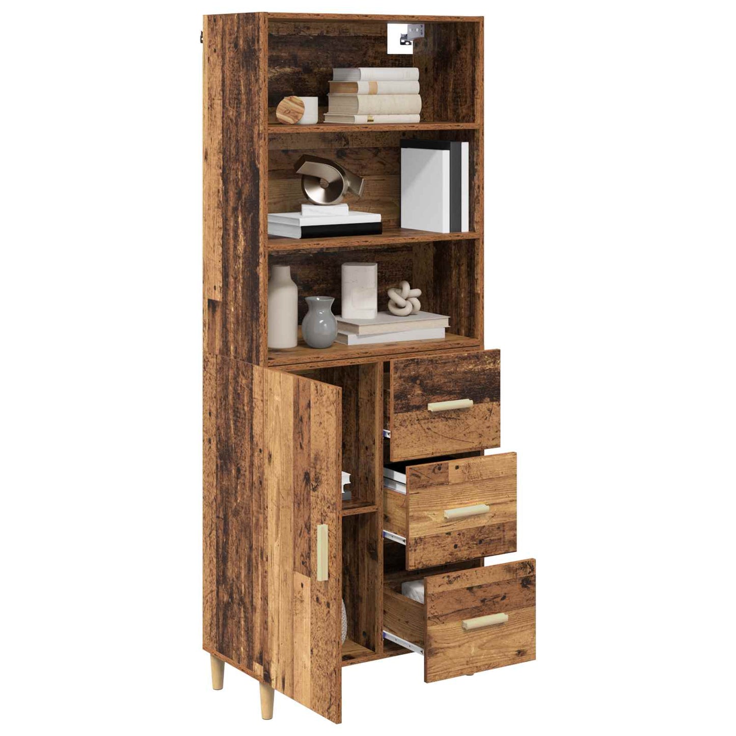 Credenza Legno vecchio 69,5 x 32,5 x 180 cm Legno multistrato
