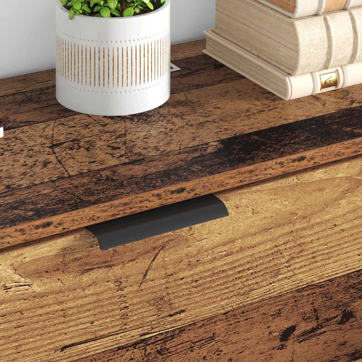 Credenza con cassetto 3 pcs Legno vecchio Legno multistrato