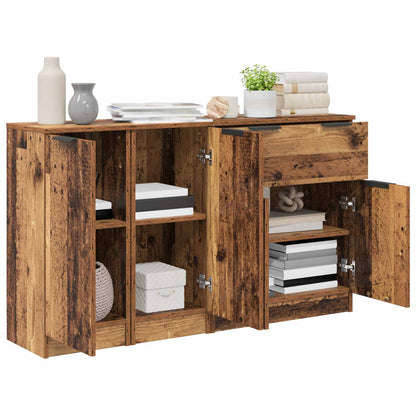 Credenza con cassetto 3 pcs Legno vecchio Legno multistrato