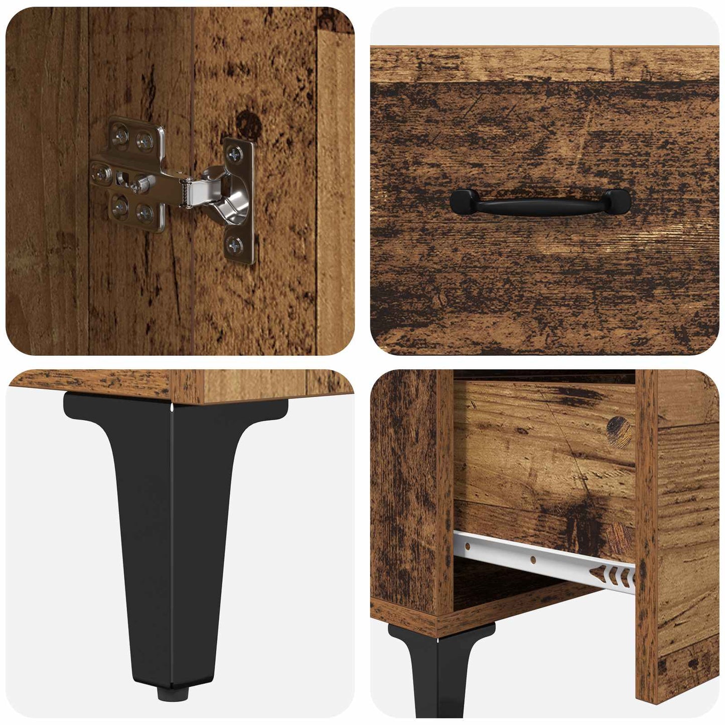 Credenza Legno vecchio 69,5 x 34 x 180 cm Legno multistrato