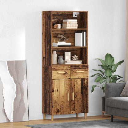 Credenza Legno vecchio 69,5 x 32,5 x 180 cm Legno multistrato
