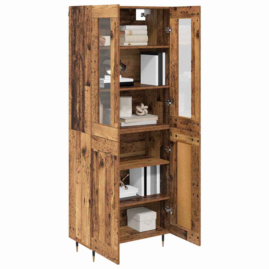 Credenza 2 pcs Legno vecchio Legno multistrato