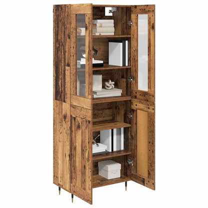 Credenza 2 pcs Legno vecchio Legno multistrato