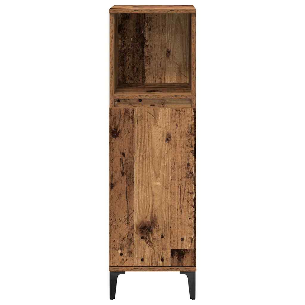 Set di mobili per il bagno con lo scaffale 3 pcs Legno vecchio | homemem39
