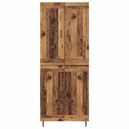 Credenza 2 pcs Legno vecchio Legno multistrato
