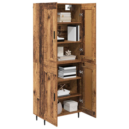 Credenza 2 pcs Legno vecchio Legno multistrato