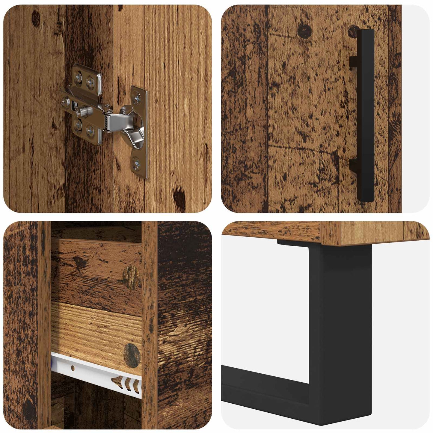 Credenza Legno vecchio 69,5 x 34 x 180 cm Legno multistrato