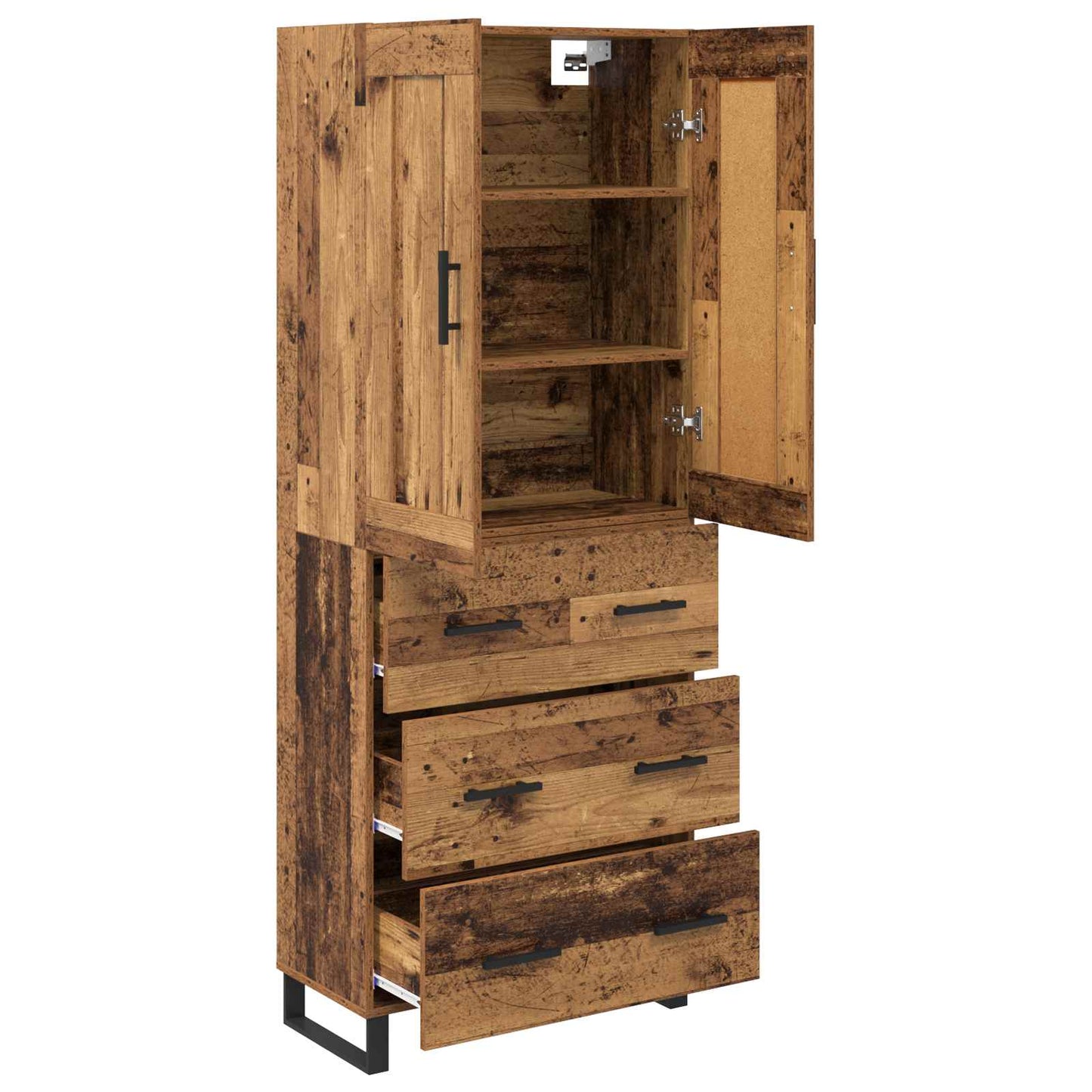 Credenza Legno vecchio 69,5 x 34 x 180 cm Legno multistrato
