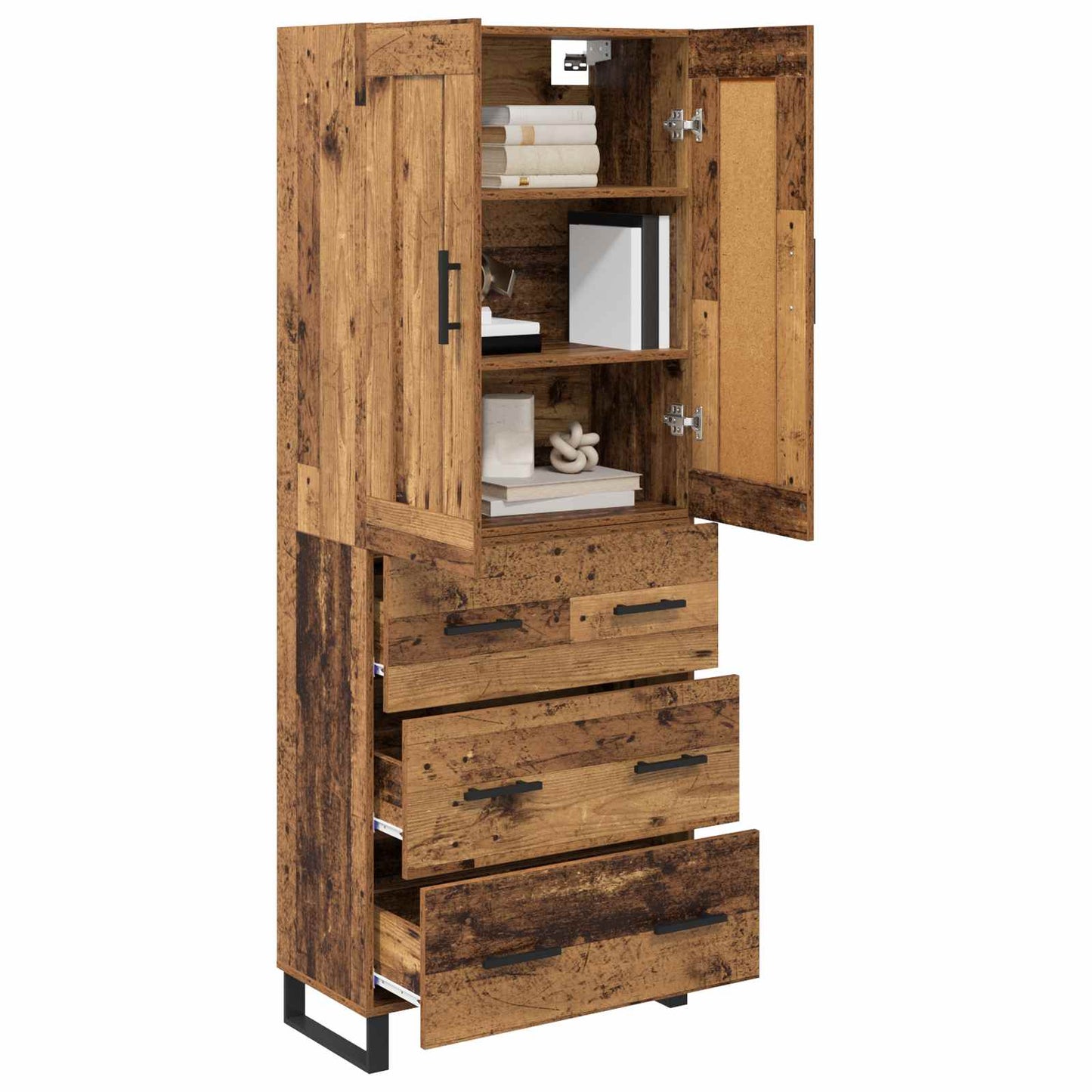 Credenza Legno vecchio 69,5 x 34 x 180 cm Legno multistrato