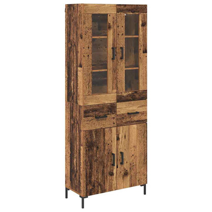 Credenza con cassetto 2 pcs Legno vecchio Legno multistrato