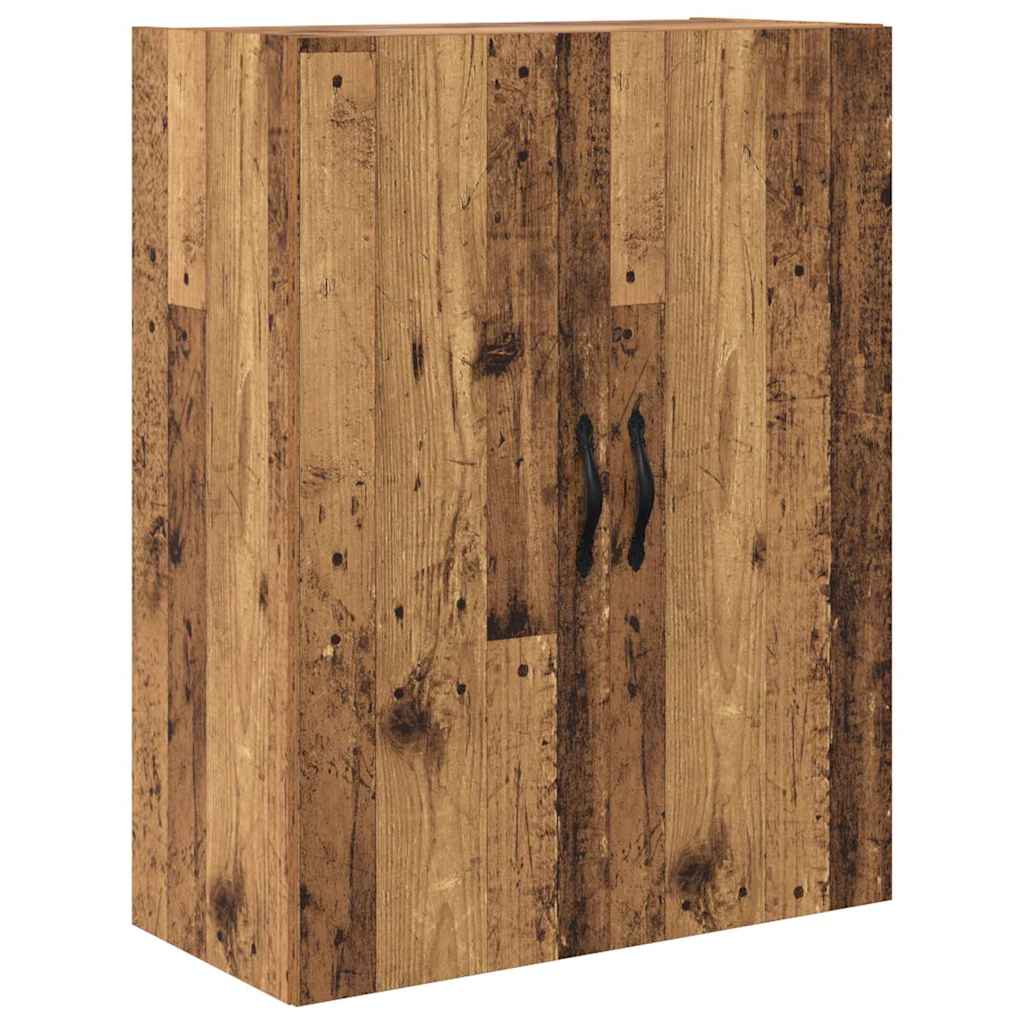 Credenza 2 pcs Legno vecchio Legno ingegnerizzato e vetro