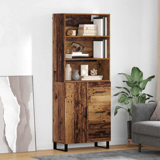 Credenza Legno vecchio 69,5 x 34 x 180 cm Legno multistrato