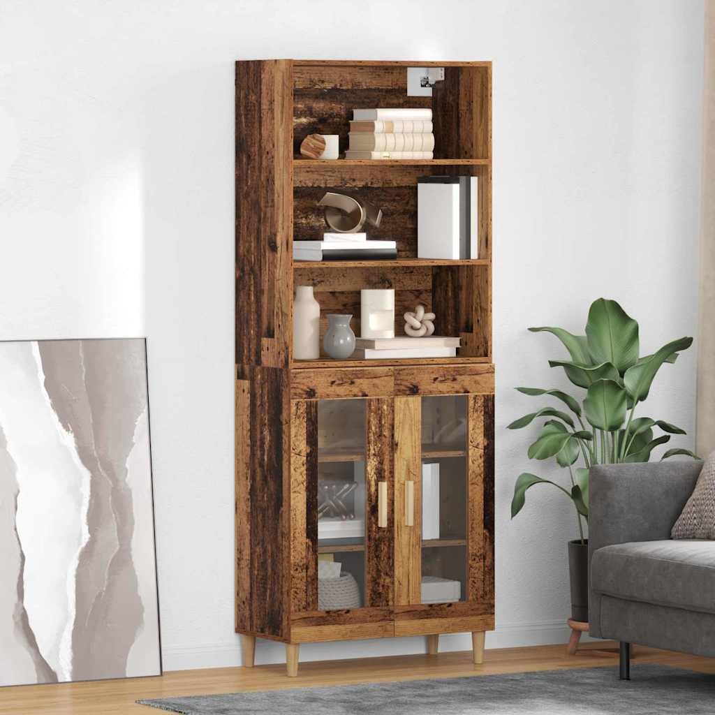 Credenza Legno vecchio 69,5 x 32,5 x 180 cm Legno multistrato