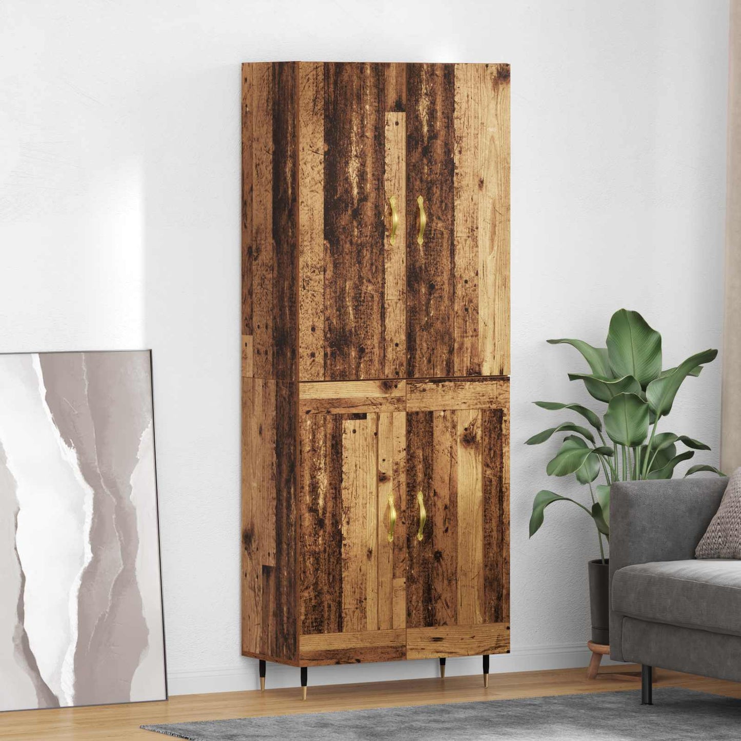 Credenza Legno vecchio 69,5 x 34 x 180 cm Legno multistrato