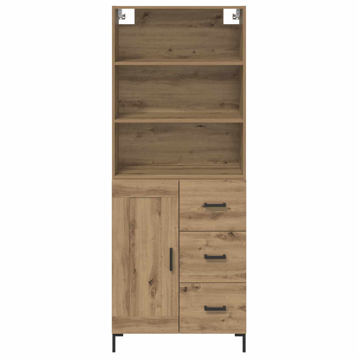 Credenza con cassetto Rovere artigianale 69,5 x 34 x 180 cm