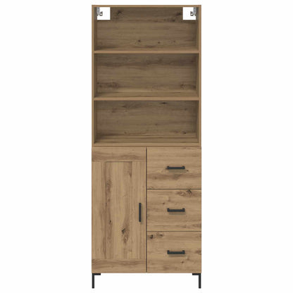 Credenza con cassetto Rovere artigianale 69,5 x 34 x 180 cm