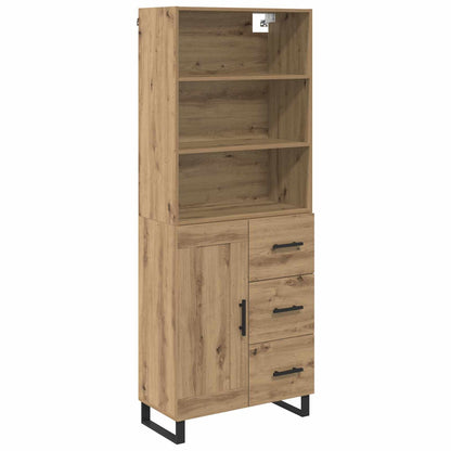 Credenza con cassetto Rovere artigianale 69,5 x 34 x 180 cm