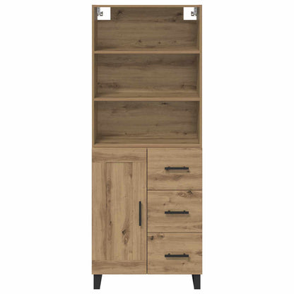 Credenza con cassetto Rovere artigianale 69,5 x 34 x 180 cm