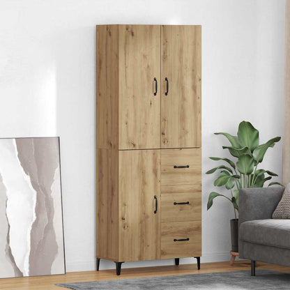 Credenza con cassetto Rovere artigianale 69,5 x 34 x 180 cm