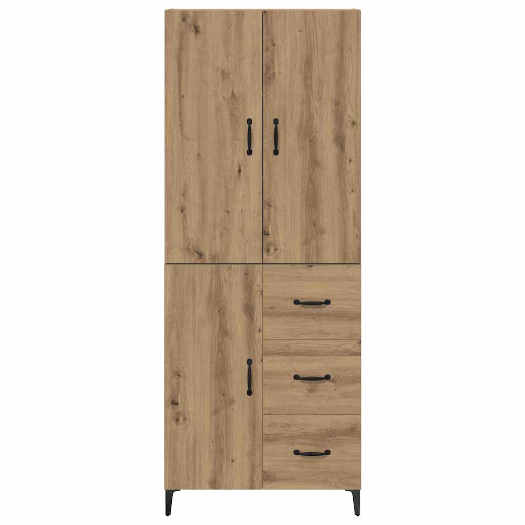 Credenza con cassetto Rovere artigianale 69,5 x 34 x 180 cm