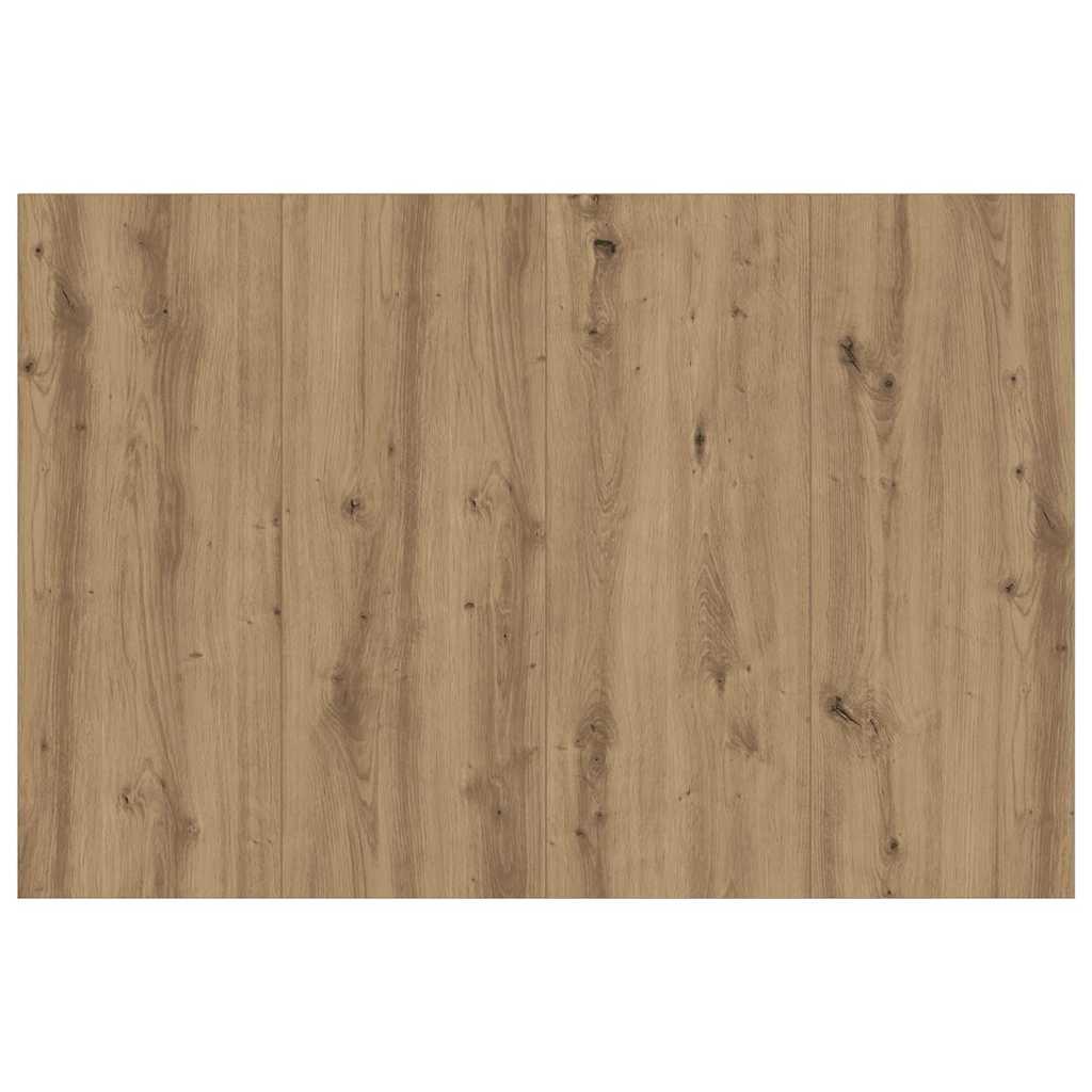 Testata con Comodino 3 pcs Rovere artigianale Legno multistrato