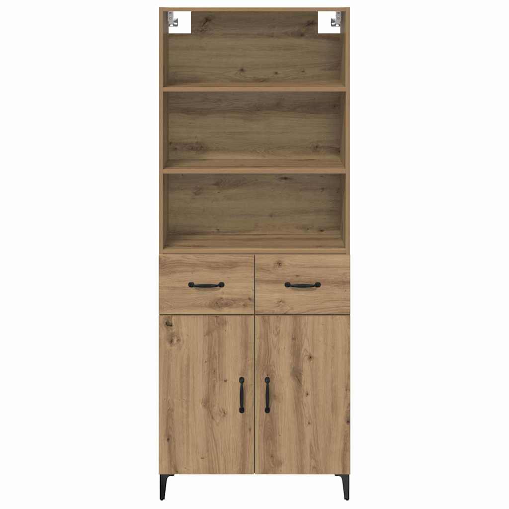 Credenza con cassetto Rovere artigianale 69,5 x 34 x 180 cm