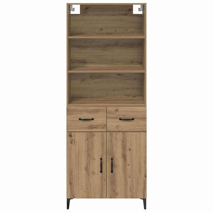 Credenza con cassetto Rovere artigianale 69,5 x 34 x 180 cm