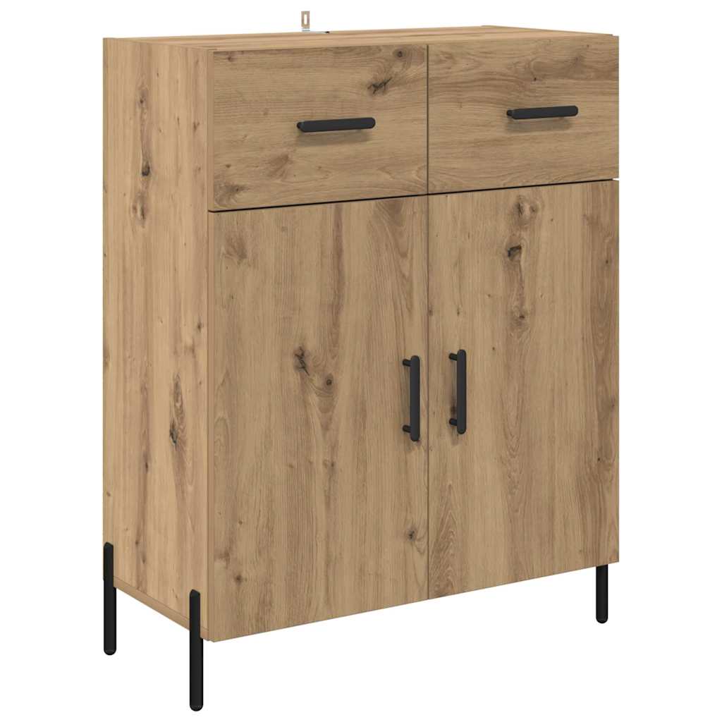 Credenza con cassetto Rovere artigianale 69,5 x 32,5 x 180 cm