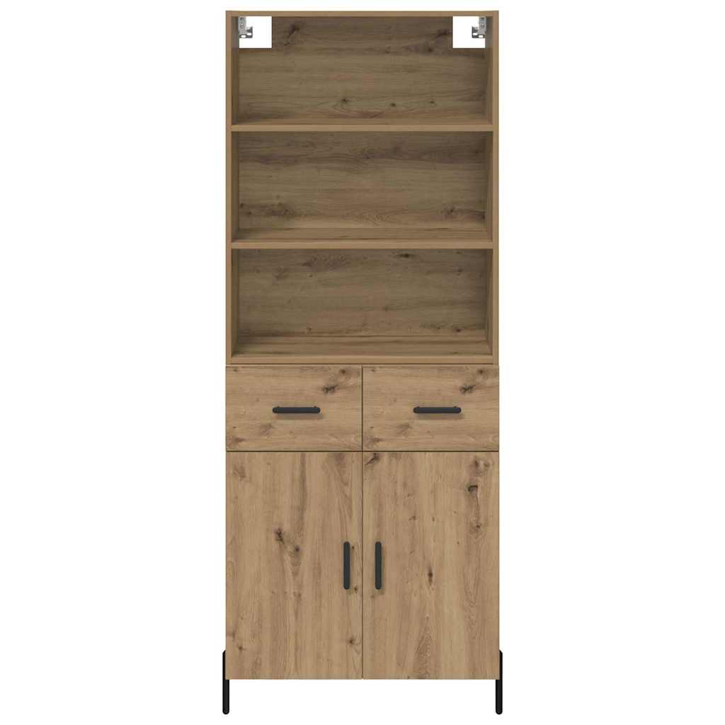 Credenza con cassetto Rovere artigianale 69,5 x 32,5 x 180 cm