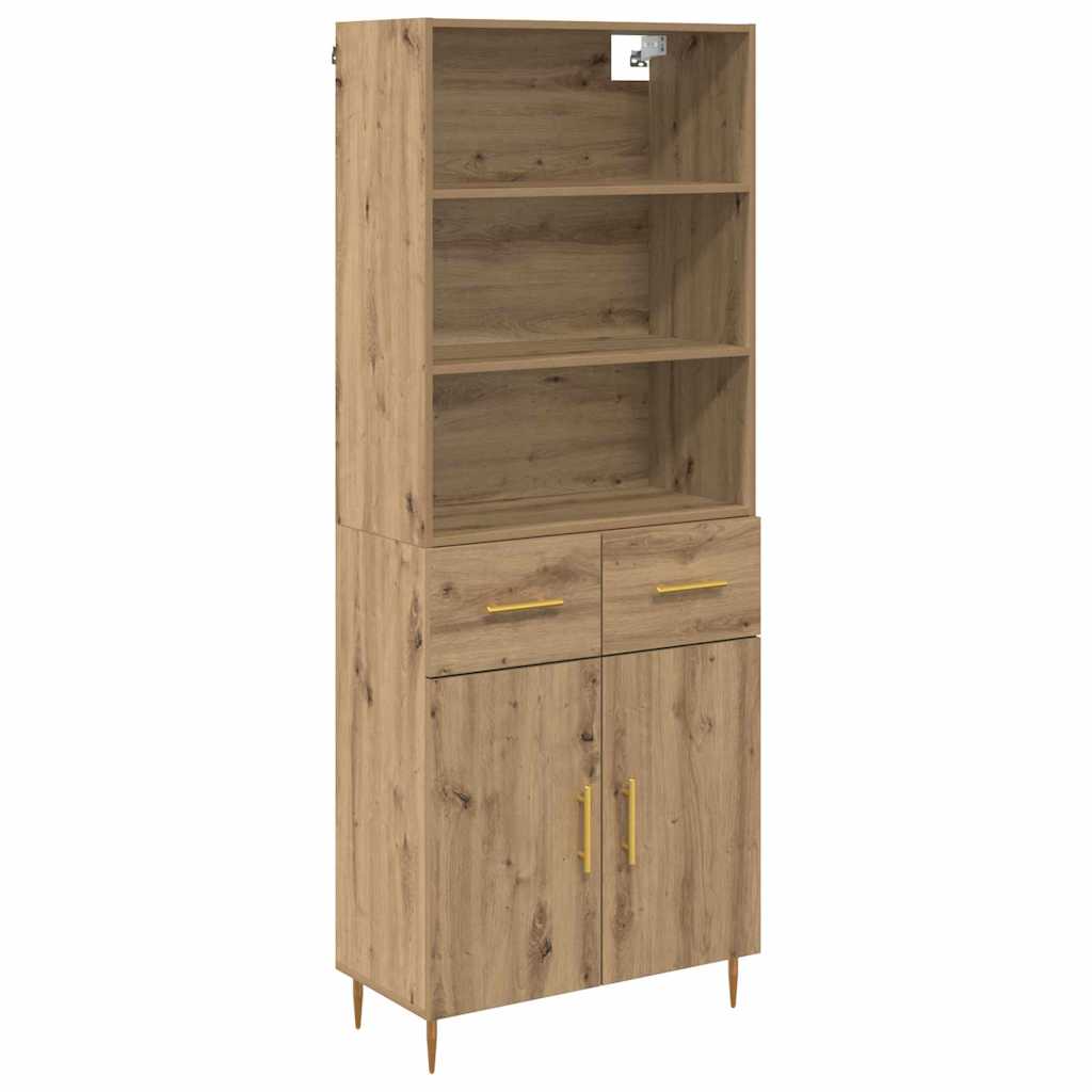 Credenza con cassetto Rovere artigianale 69,5 x 34 x 180 cm