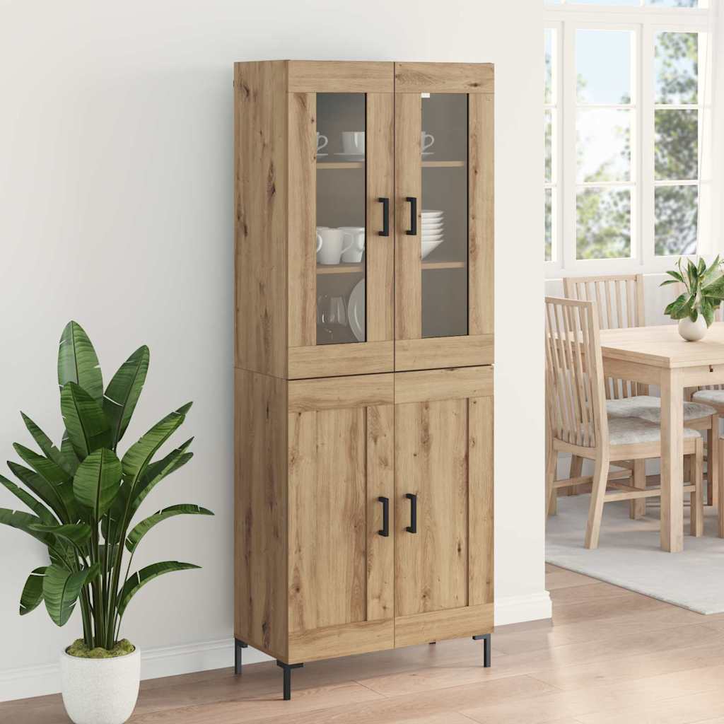 Credenza 2 pcs Rovere artigianale 69,5 x 34 x 180 cm