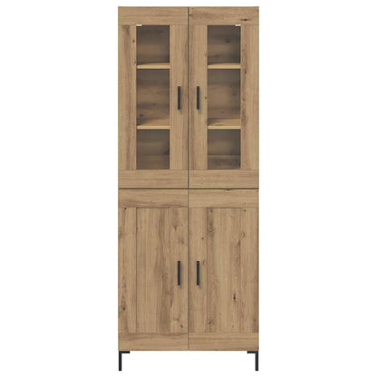 Credenza 2 pcs Rovere artigianale 69,5 x 34 x 180 cm