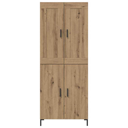 Credenza 2 pcs Rovere artigianale Legno multistrato