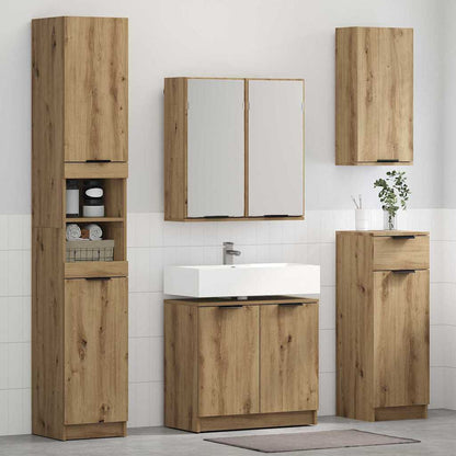 Set di Armadi da Bagno 3 pz Rovere artigianale | homemem39